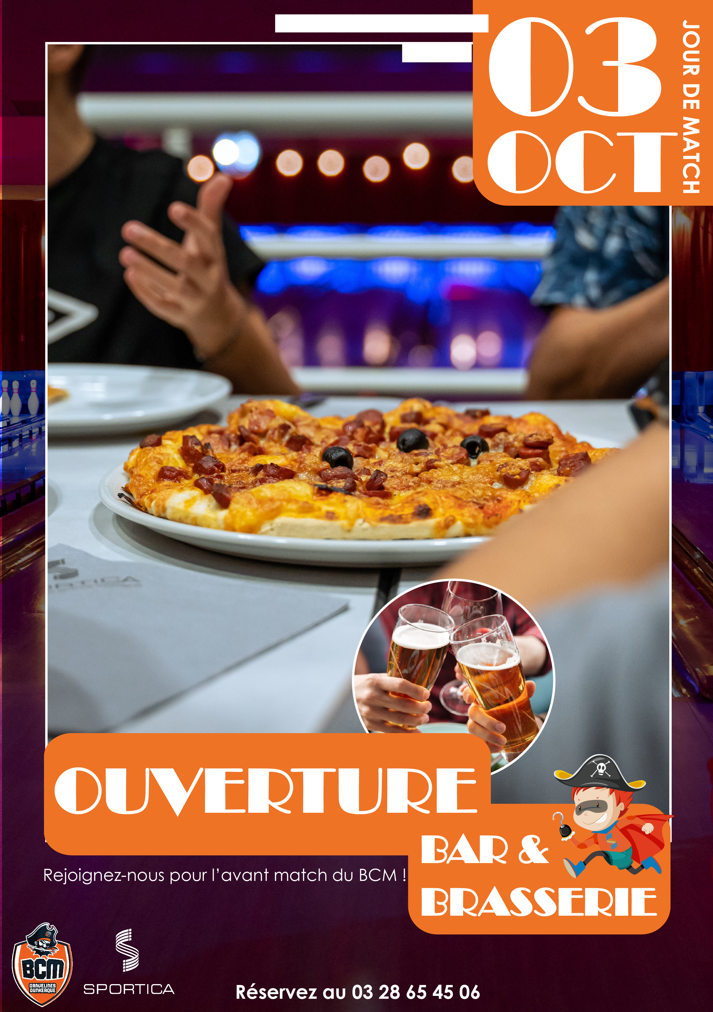 Bar & Brasserie ouvert : jour de match