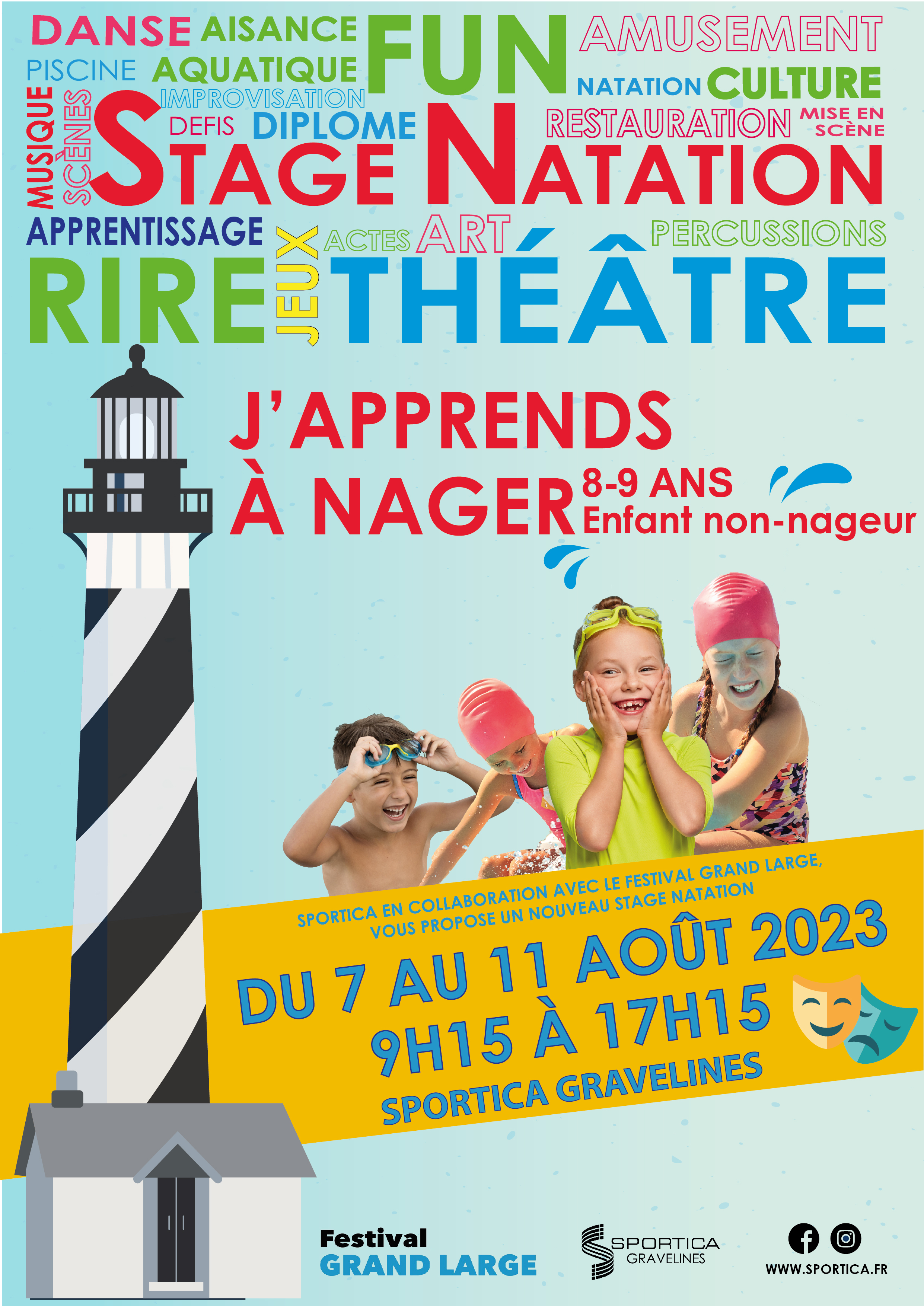 Stage de natation : j'apprends à nager 8 à 9 ans