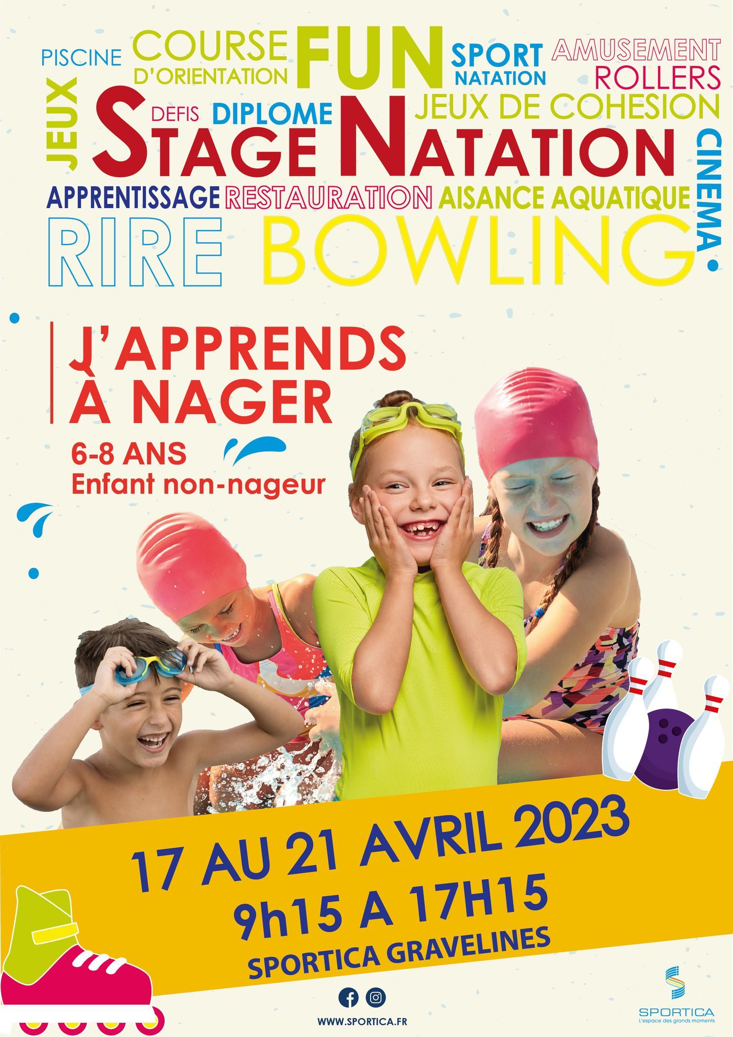 Stage de natation : j'apprends à nager
