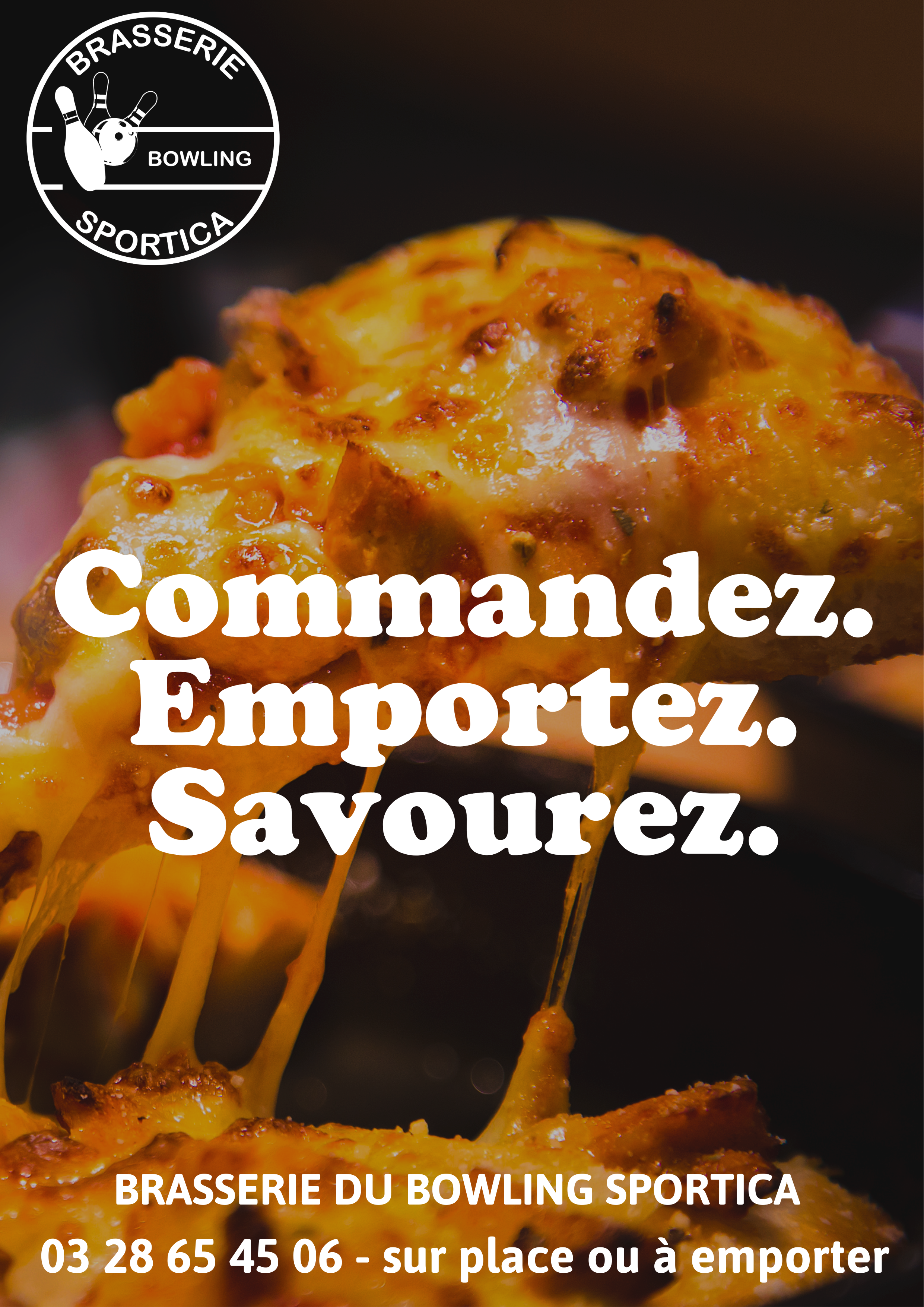 Nos pizzas à emporter